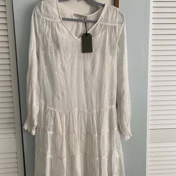all saints white dress